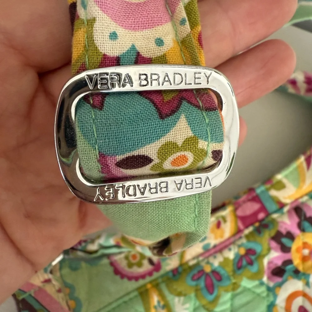 Vera Bradley Quilted Paisley Crossbody - Mint, Pink & Teal